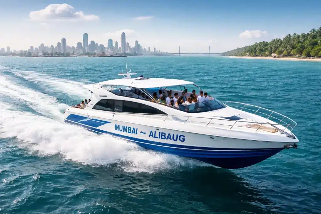 Speed boat from Mumbai to Alibaug for quick and scenic sea travel