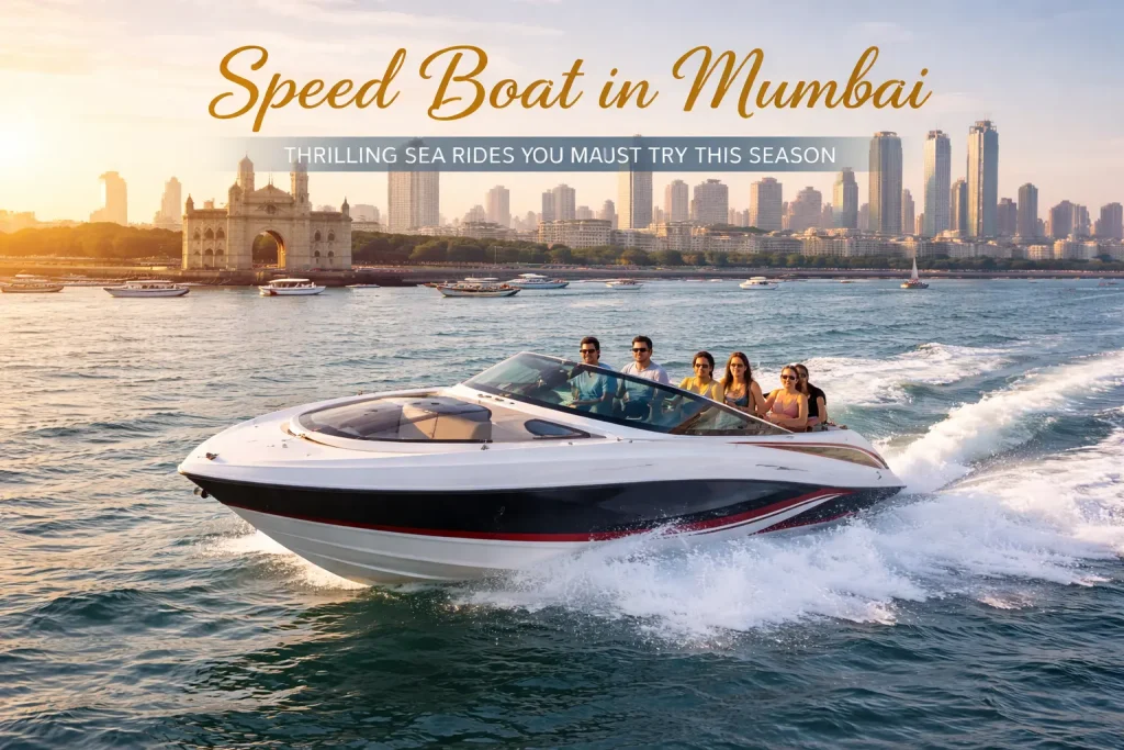 Speed boat in Mumbai for fast and thrilling sea rides